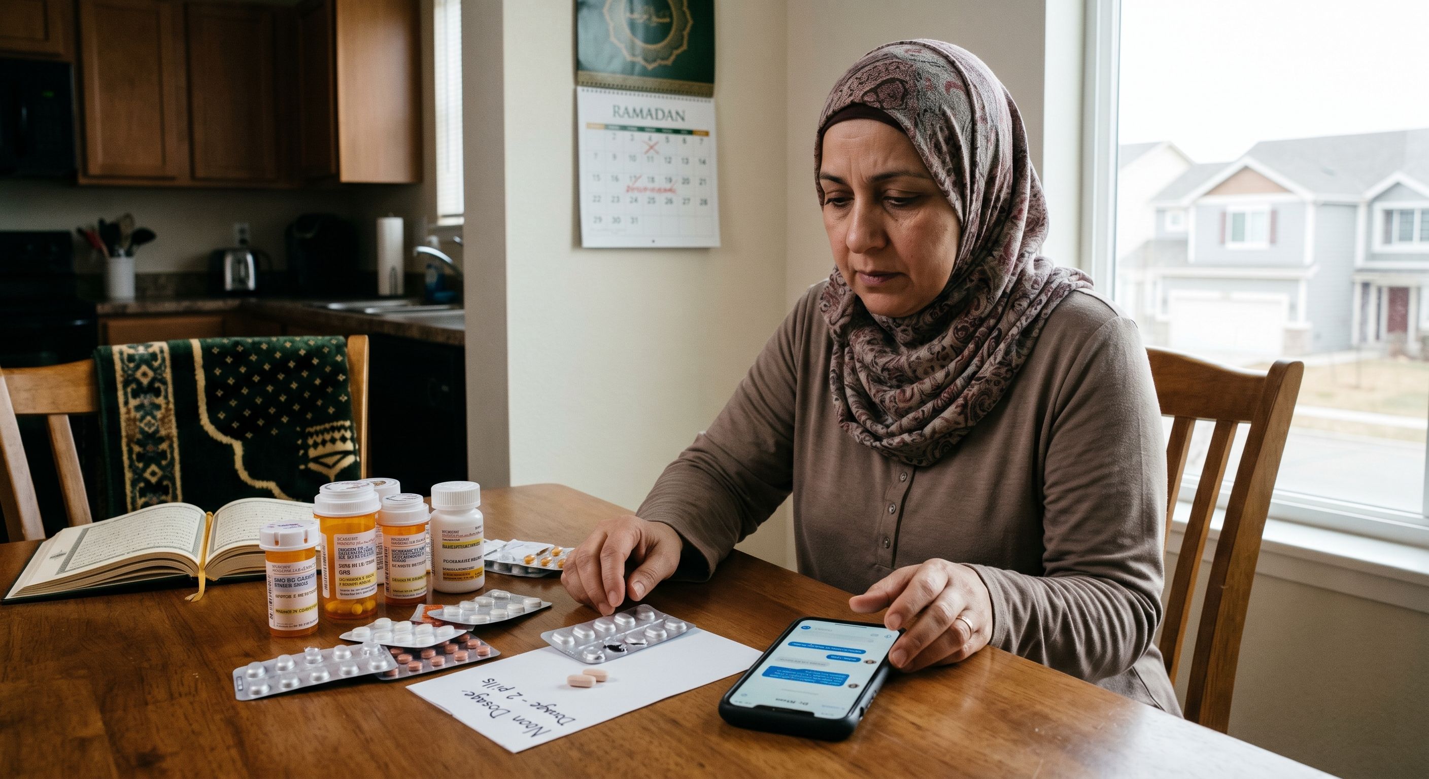 Fasting in Ramadan with a Chronic Illness and Midday Medication